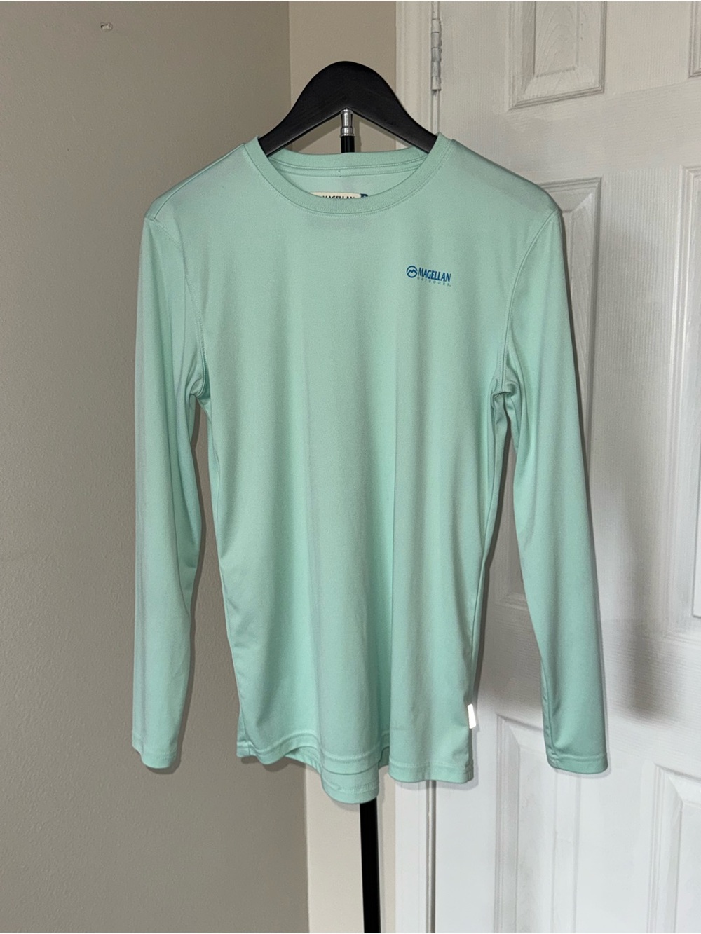 Magellan Outdoors Mint Green Boyfriend Fit V-Neck Fishing Shirt